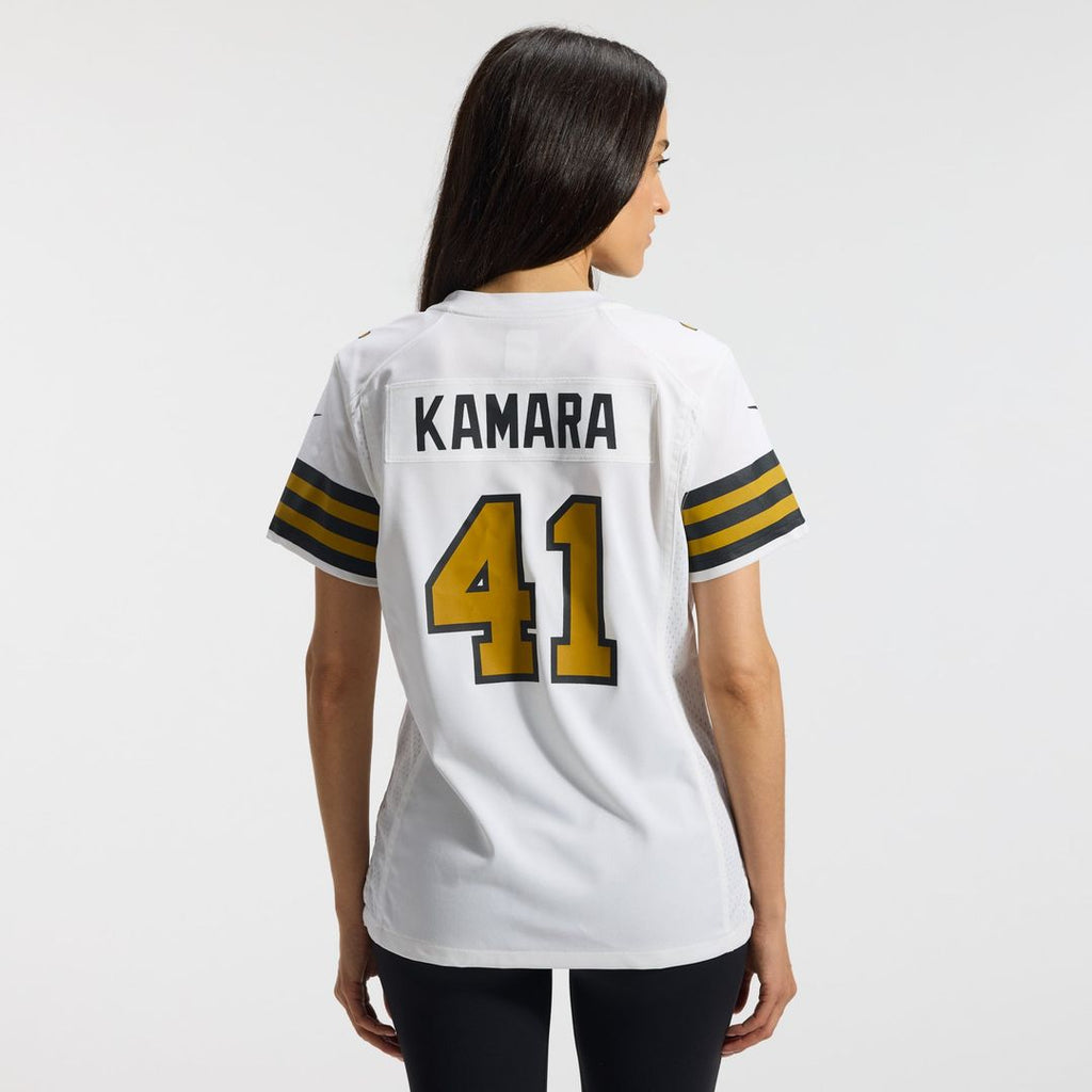 Alvin Kamara New Orleans Saints Women's Alternate Game Player Jersey - White