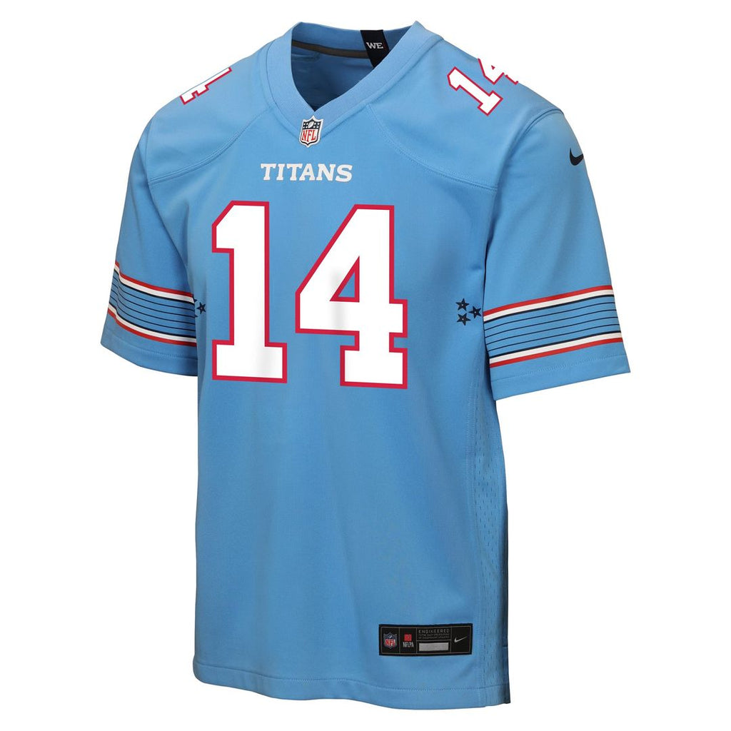 Carnell Tate Tennessee Titans Youth Team Game Jersey - Light Blue
