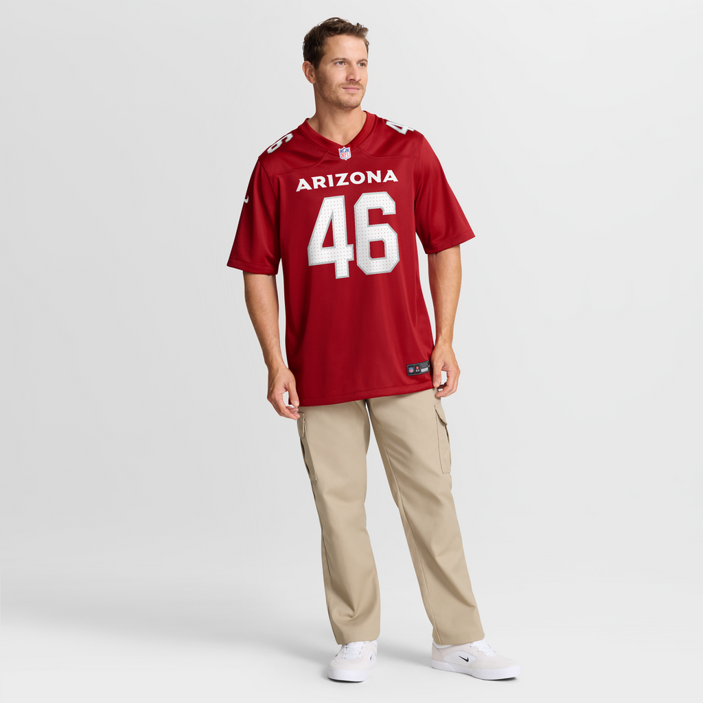 Aaron Brewer Arizona Cardinals Team Game Jersey - Cardinal