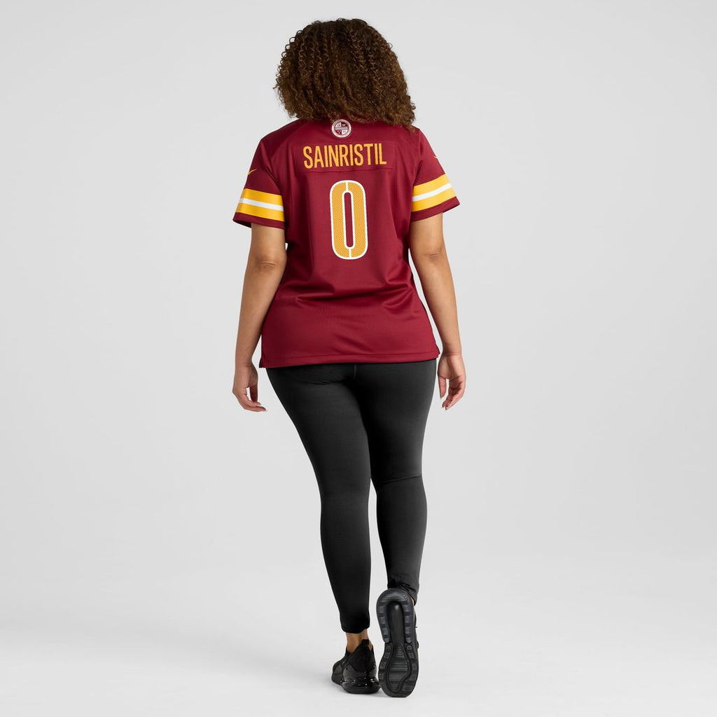 Mike Sainristil Washington Commanders Women's Team Game Jersey - Burgundy