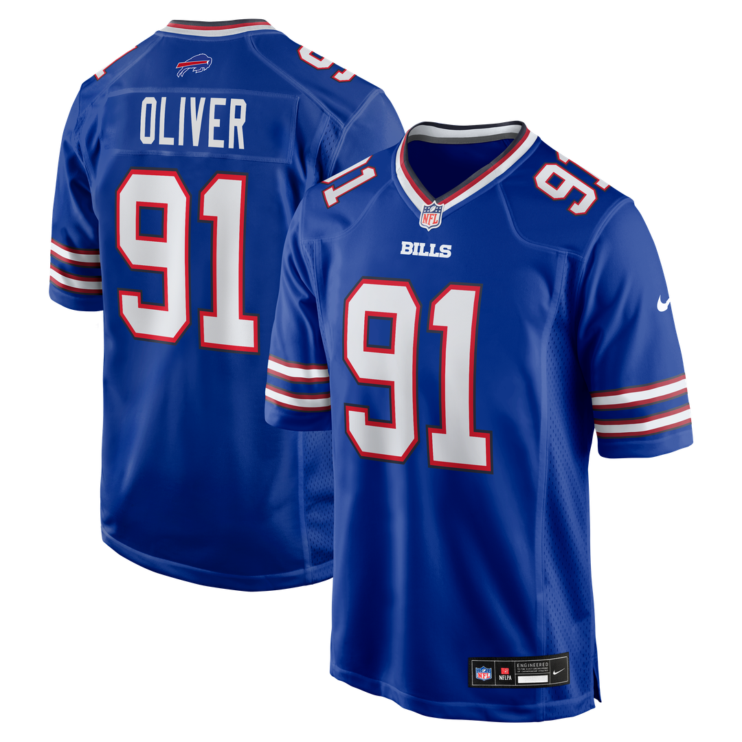 Ed Oliver Buffalo Bills Team Game Player Jersey - Royal