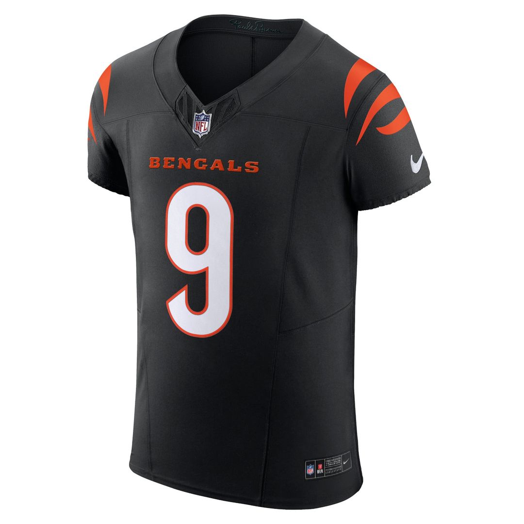 Joe Burrow Cincinnati Bengals Team Vapor F.U.S.E. Elite Jersey - Black