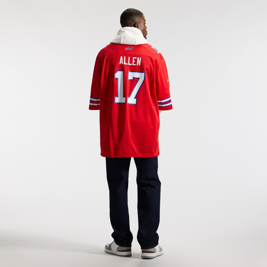 Josh Allen Buffalo Bills Game Player Jersey - White