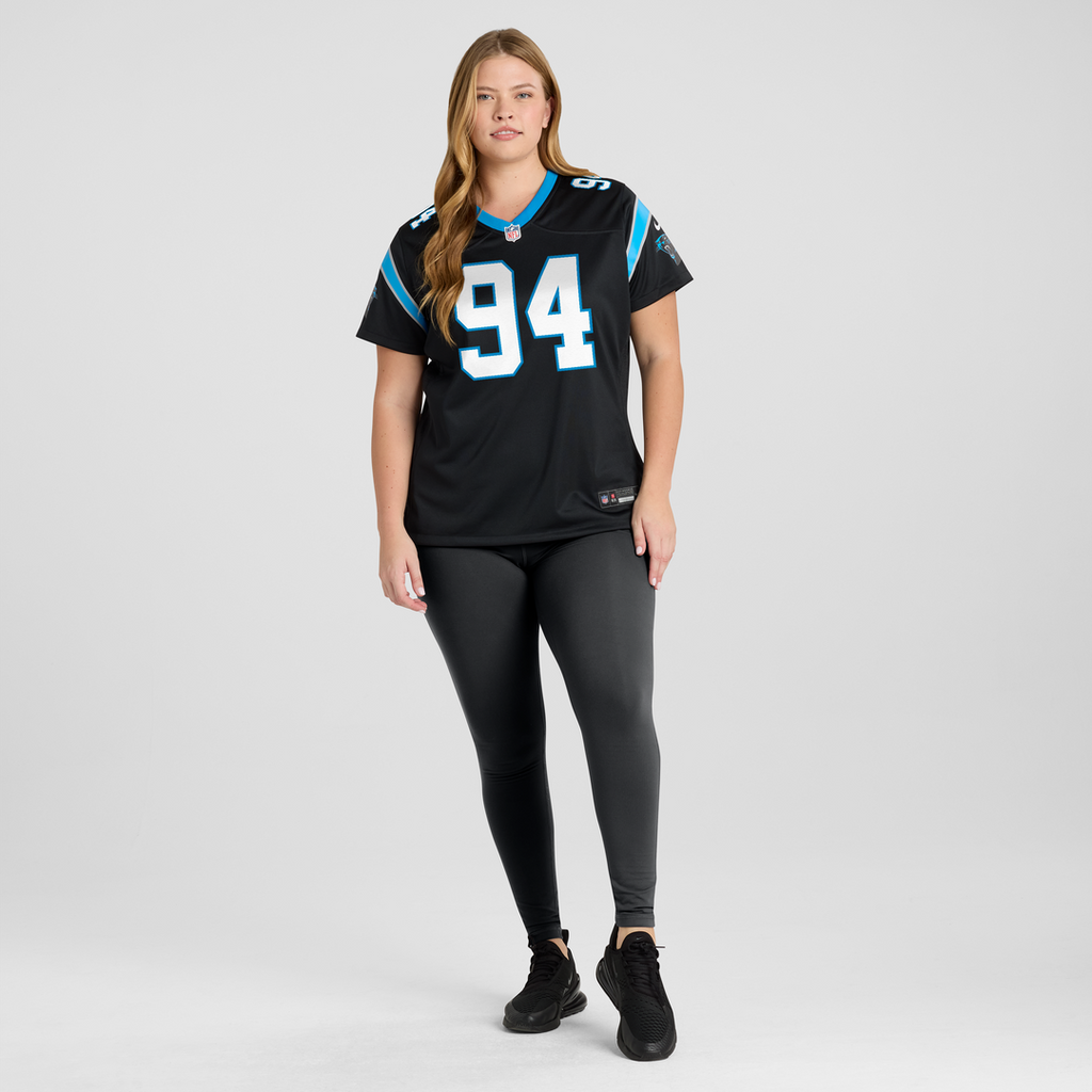 Aaron Hall Carolina Panthers Women's Team Game Jersey - Black
