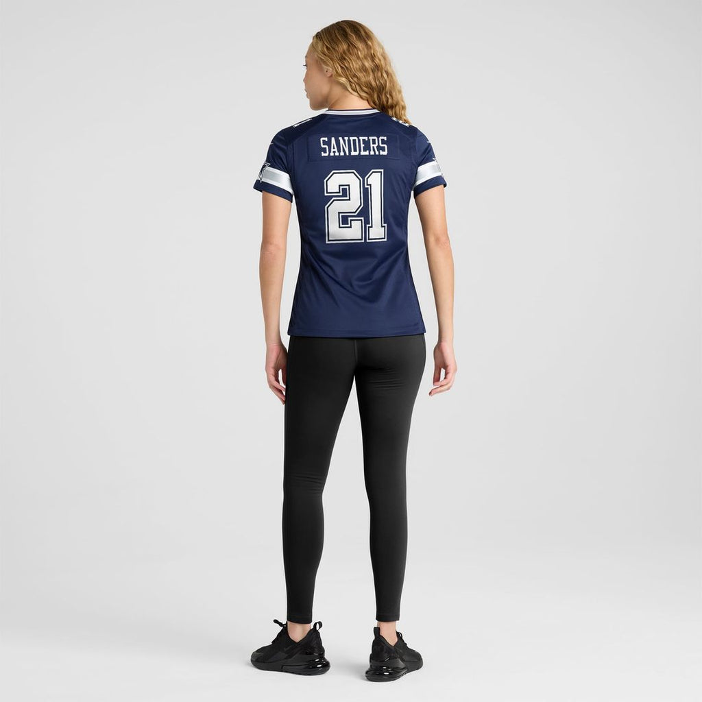 Deion Sanders Dallas Cowboys Women's Team Retired Player Game Jersey - Navy