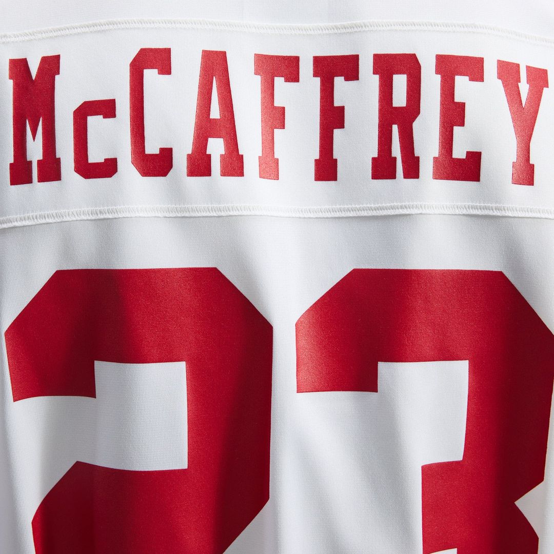 Christian McCaffrey San Francisco 49ers Game Player Jersey - White
