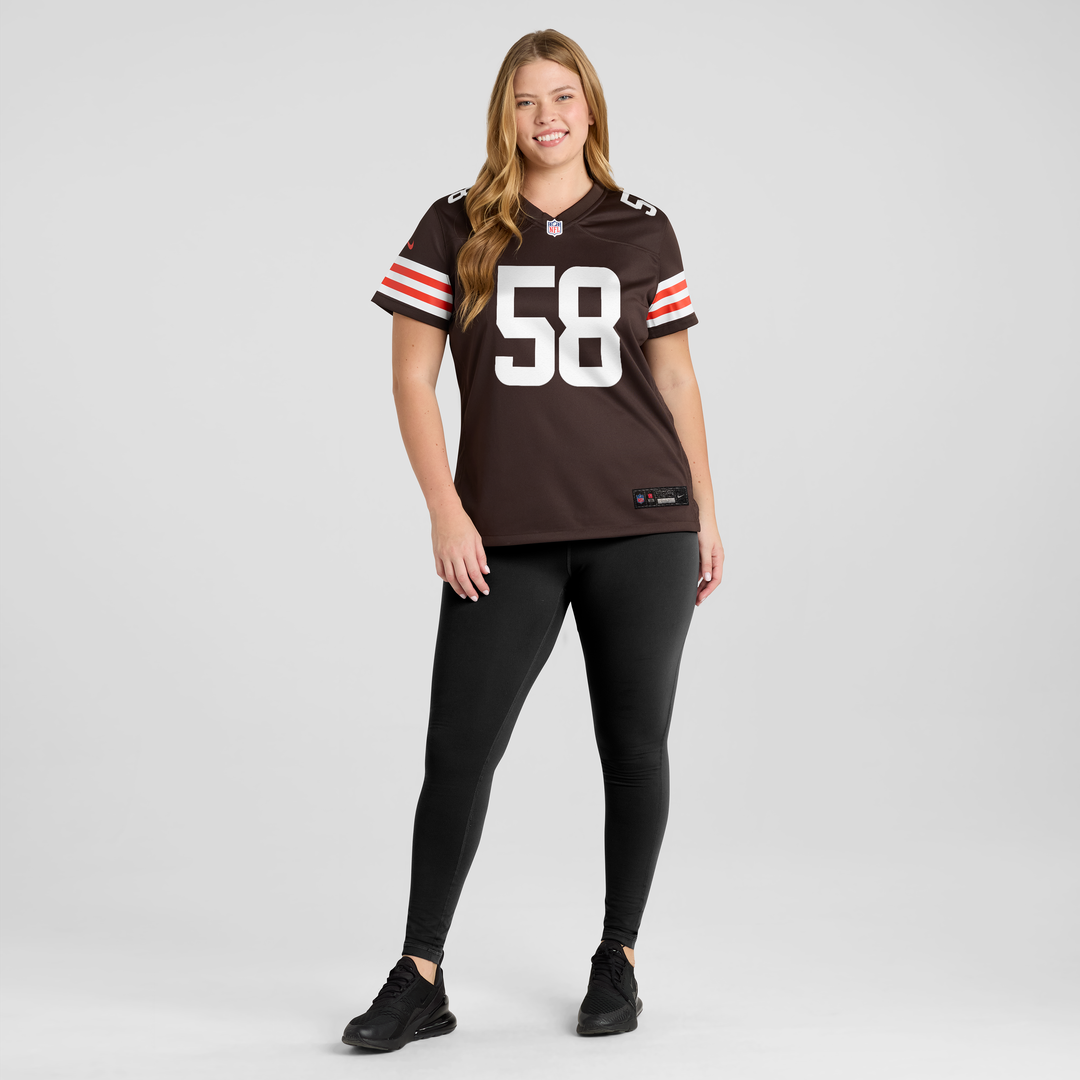 Austin Barber Cleveland Browns Women's Team Game Jersey - Brown