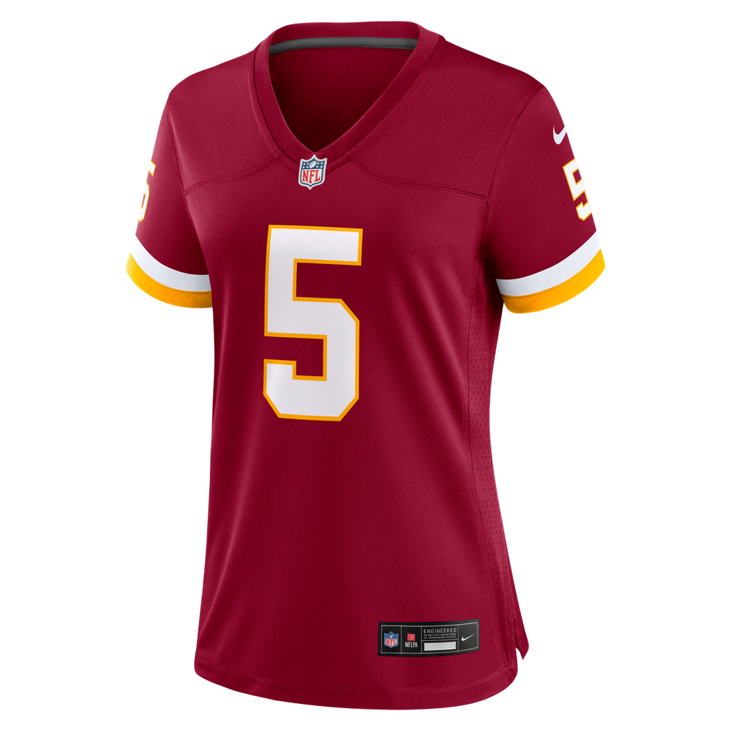 Jayden Daniels Washington Commanders Women's Hail Raiser Alternate Game Jersey - Black