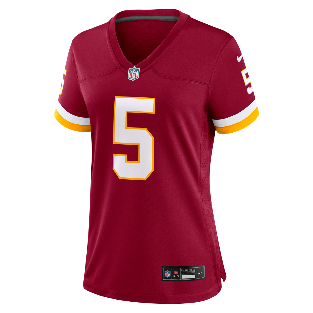 Jayden Daniels Washington Commanders Women's Hail Raiser Alternate Game Jersey - Black