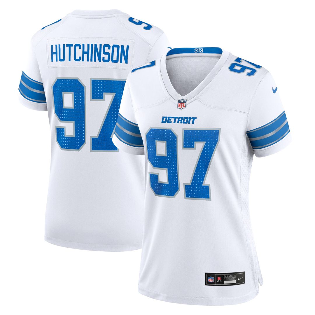 Aidan Hutchinson Detroit Lions Women's Alternate Game Jersey - Blue