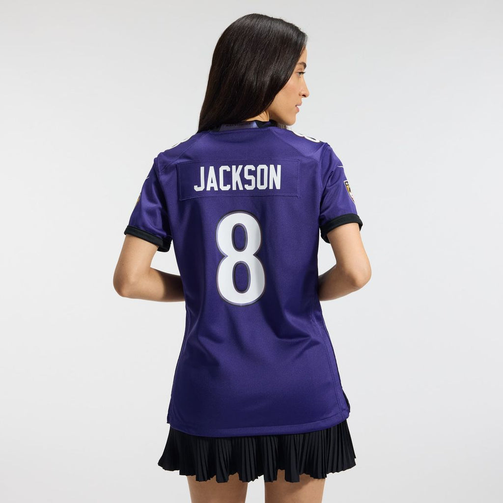 Lamar Jackson Baltimore Ravens Women's Team Game Jersey - Purple