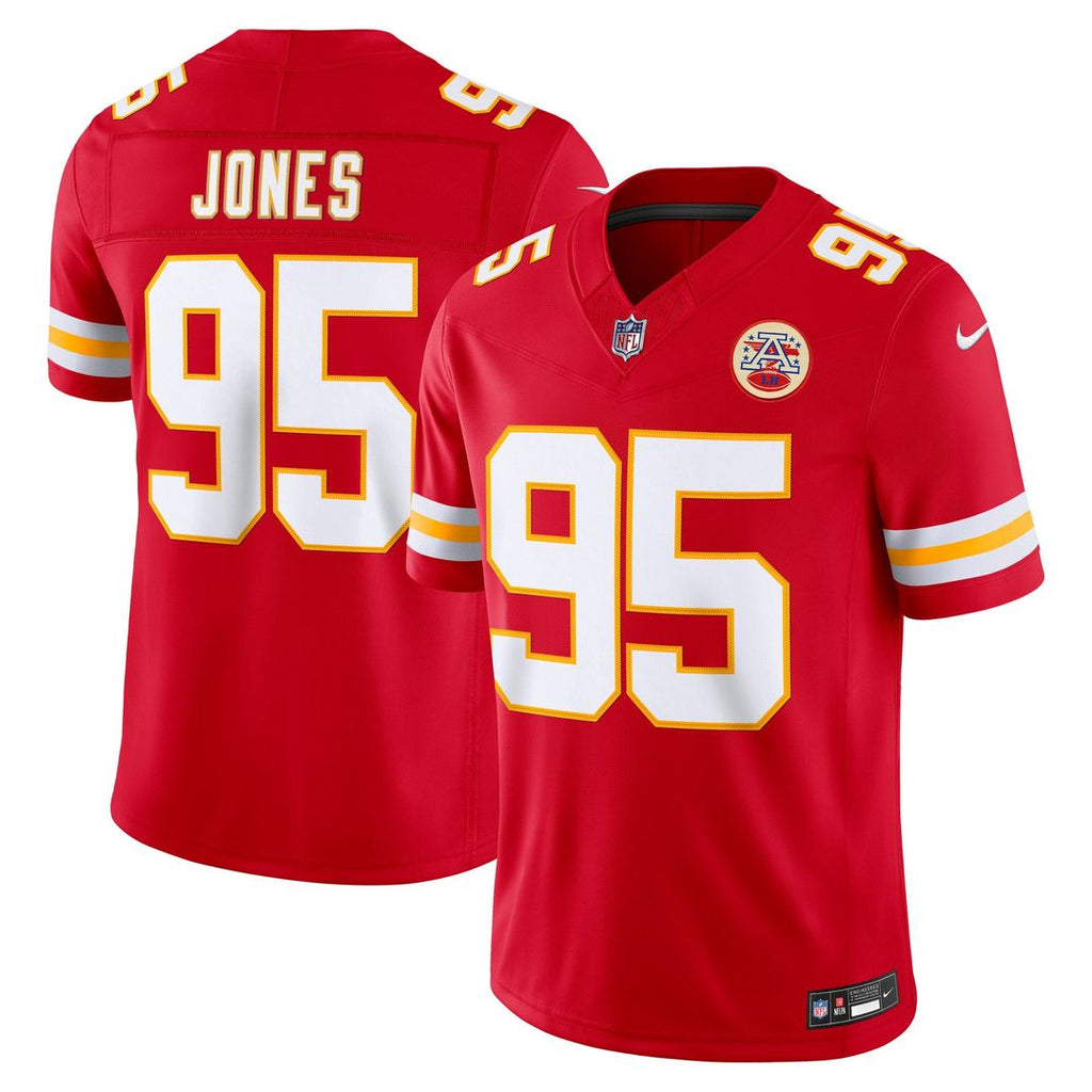 Chris Jones Kansas City Chiefs Team Vapor F.U.S.E. Stitched Limited Jersey - Red