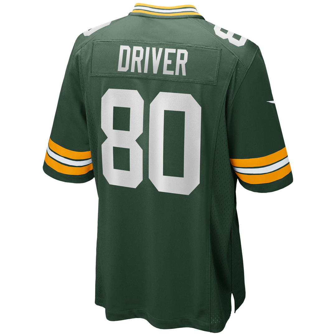 Donald Driver Green Bay Packers Game Retired Player Jersey - Green