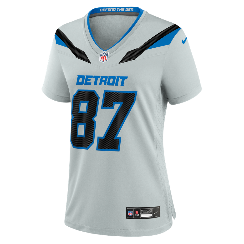 Sam LaPorta Detroit Lions Women's 2026 Rivalries Collection Game Jersey - Silver