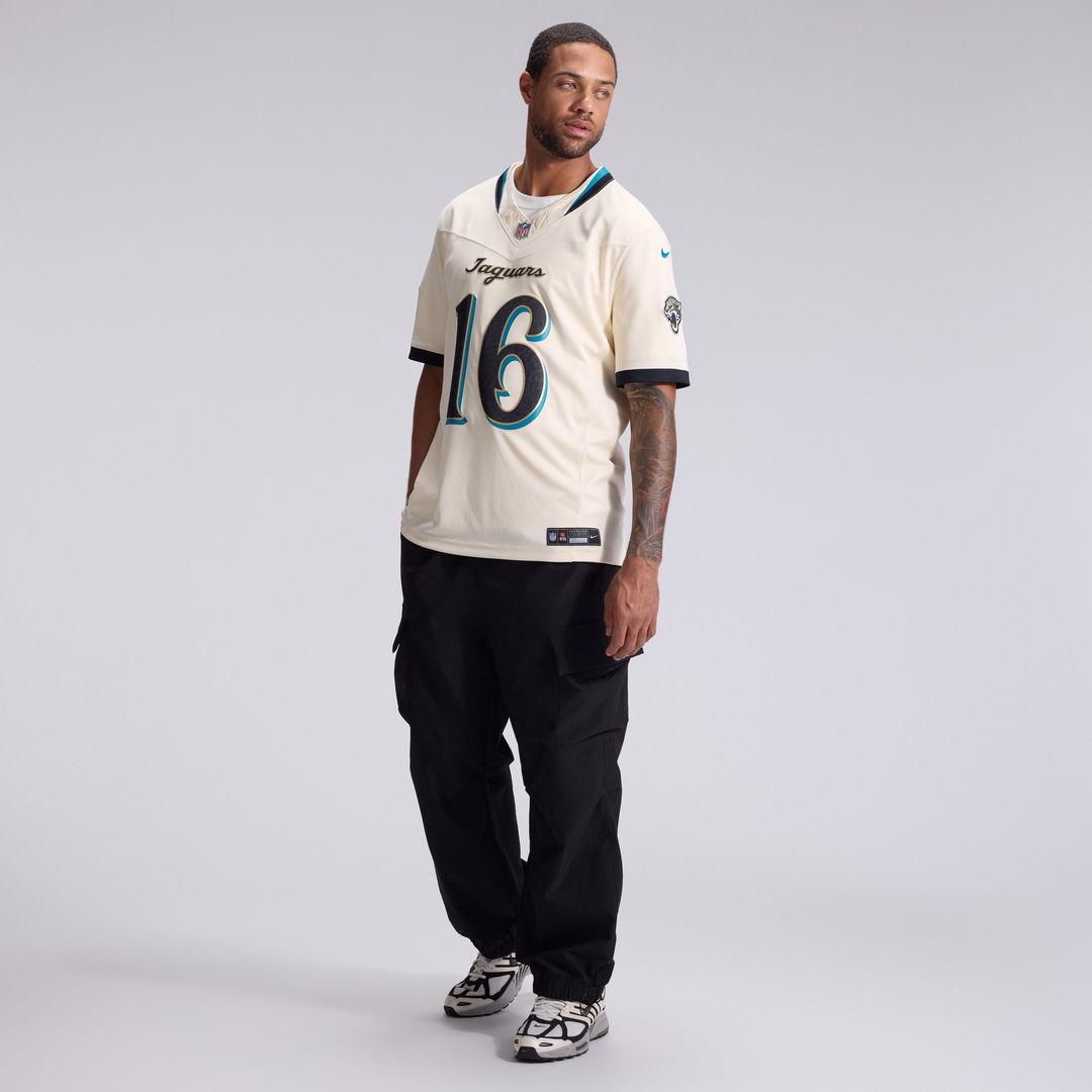 Trevor Lawrence Jacksonville Jaguars 2026 Rivalries Collection Stitched Limited Jersey - Natural