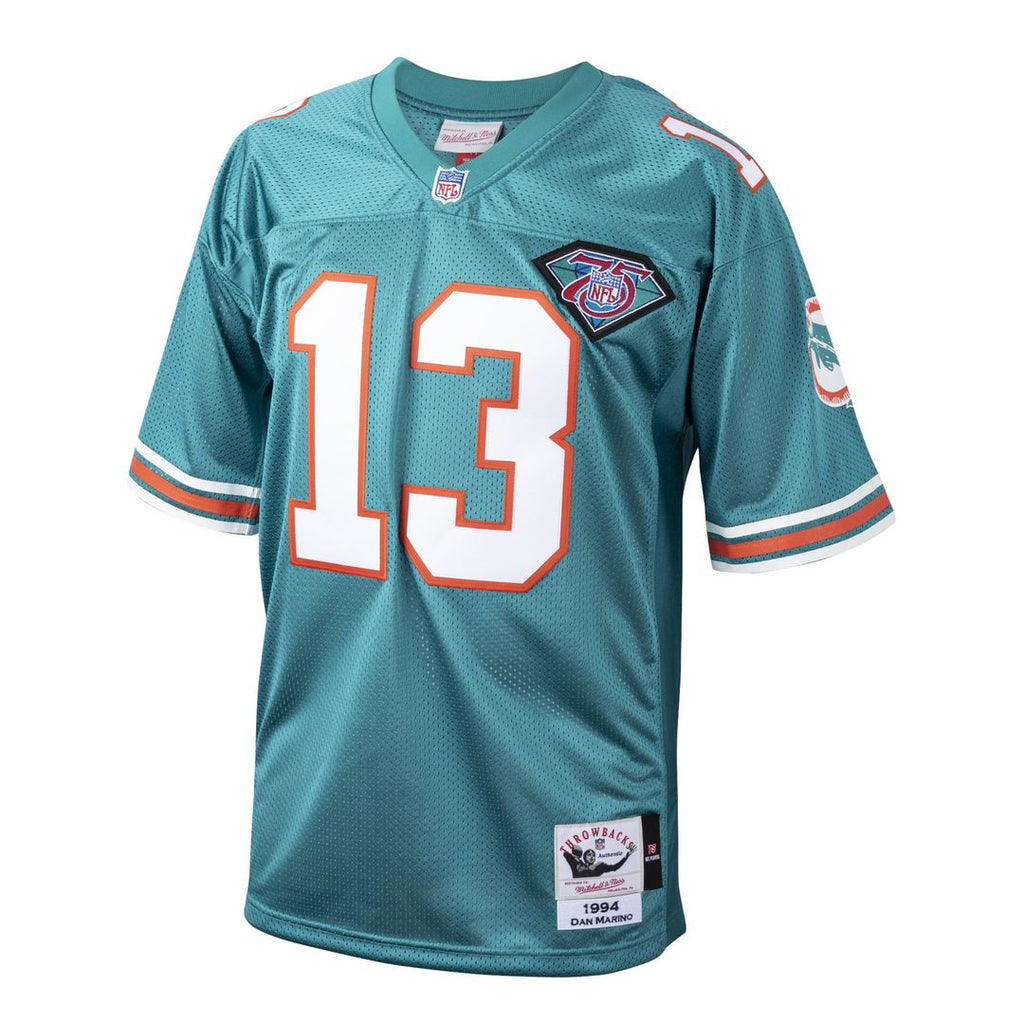 Dan Marino Miami Dolphins 1994 Authentic Throwback Retired Player Jersey - Aqua