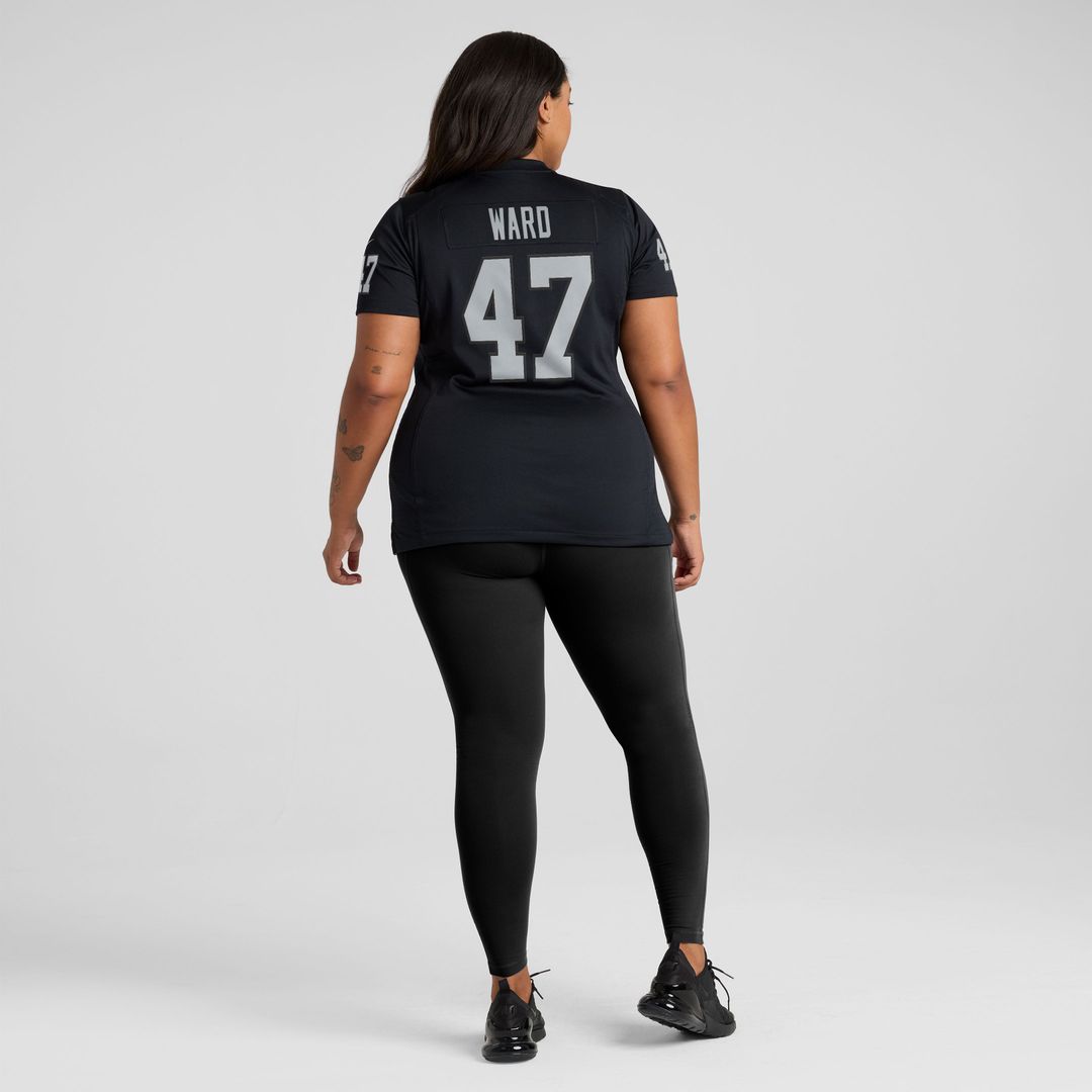 Alex Ward Las Vegas Raiders Women's Team Game Jersey - Black