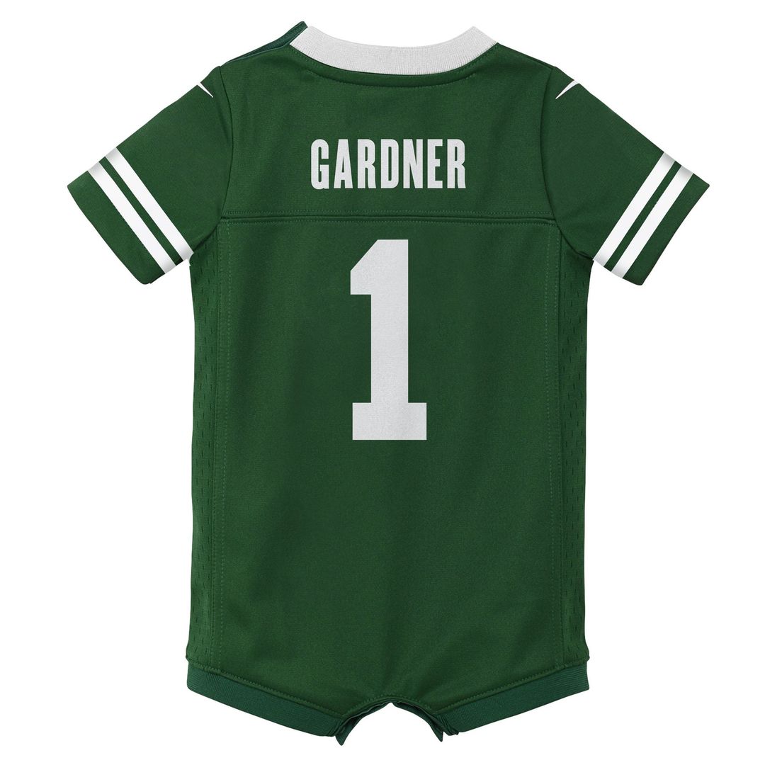 Ahmad Sauce Gardner New York Jets Newborn Romper Game Jersey - Green