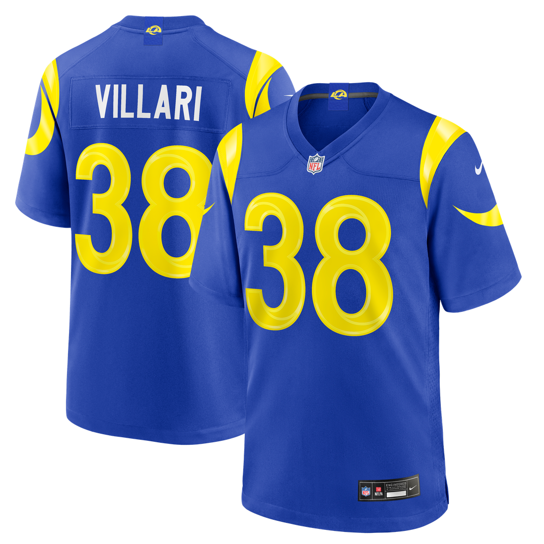 Dan Villari Los Angeles Rams Game Jersey - Royal