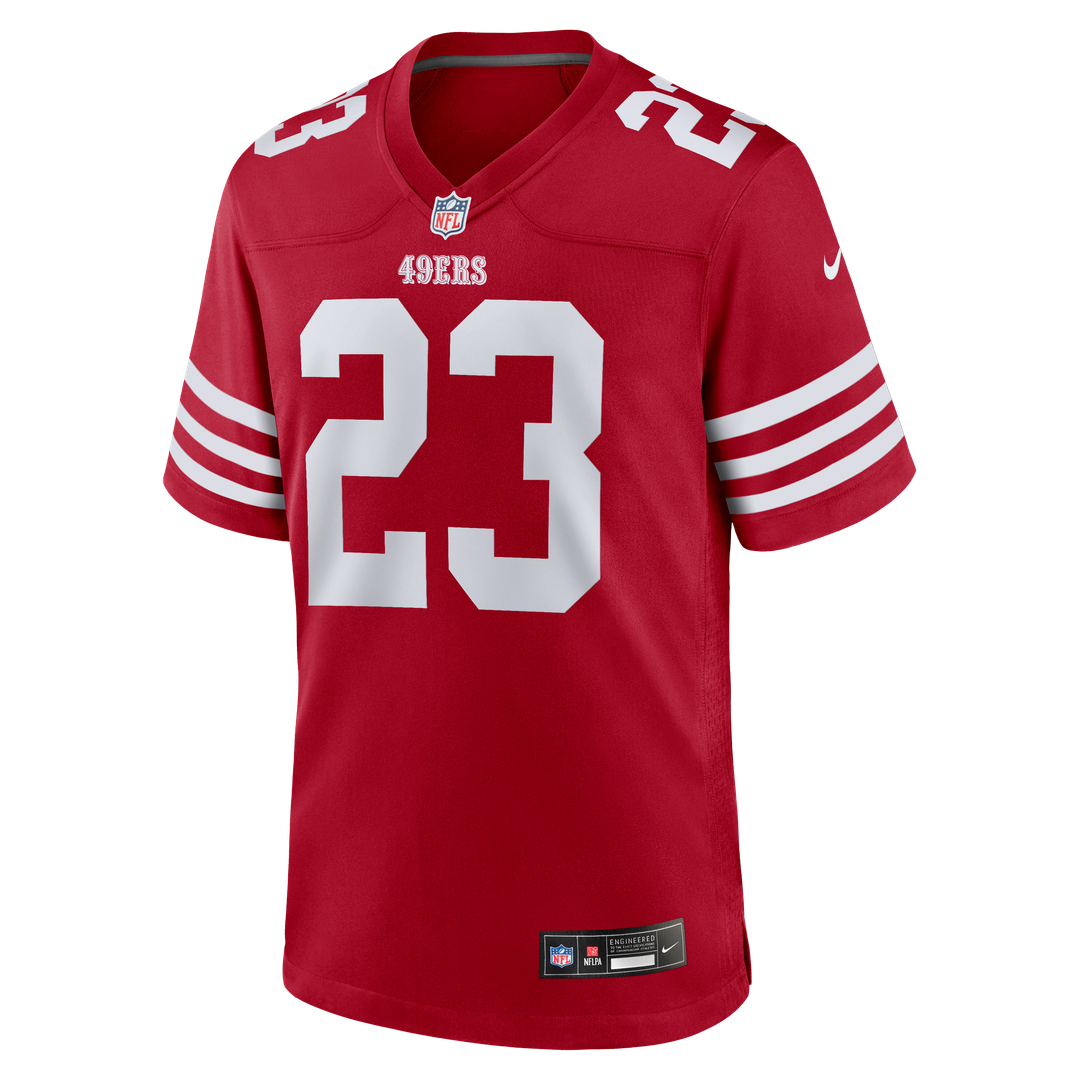 Christian McCaffrey San Francisco 49ers Game Player Jersey - Scarlet