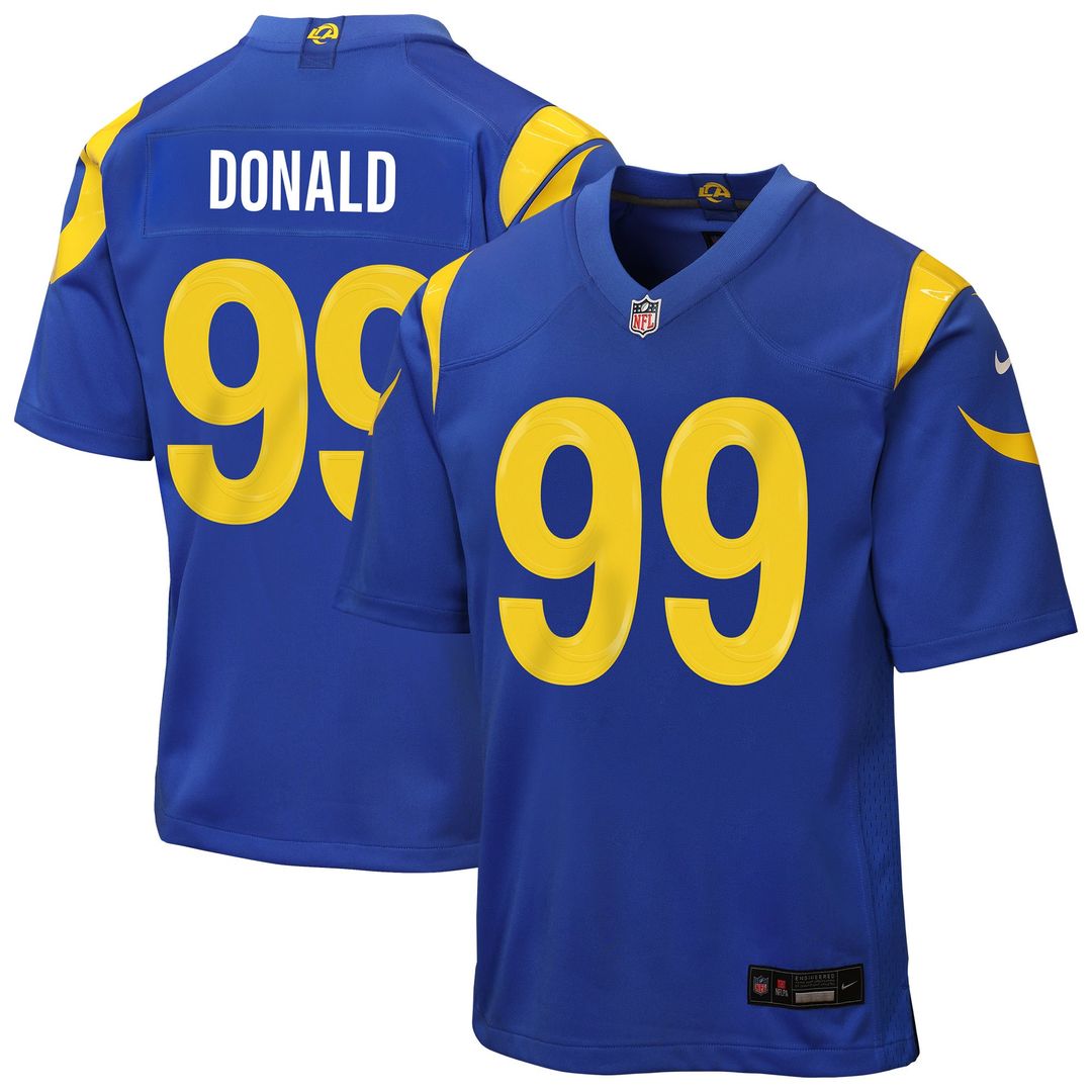 Aaron Donald Los Angeles Rams Youth Game Jersey - Royal