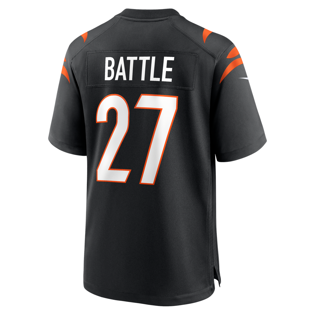 Jordan Battle Cincinnati Bengals Team Game Jersey - Black