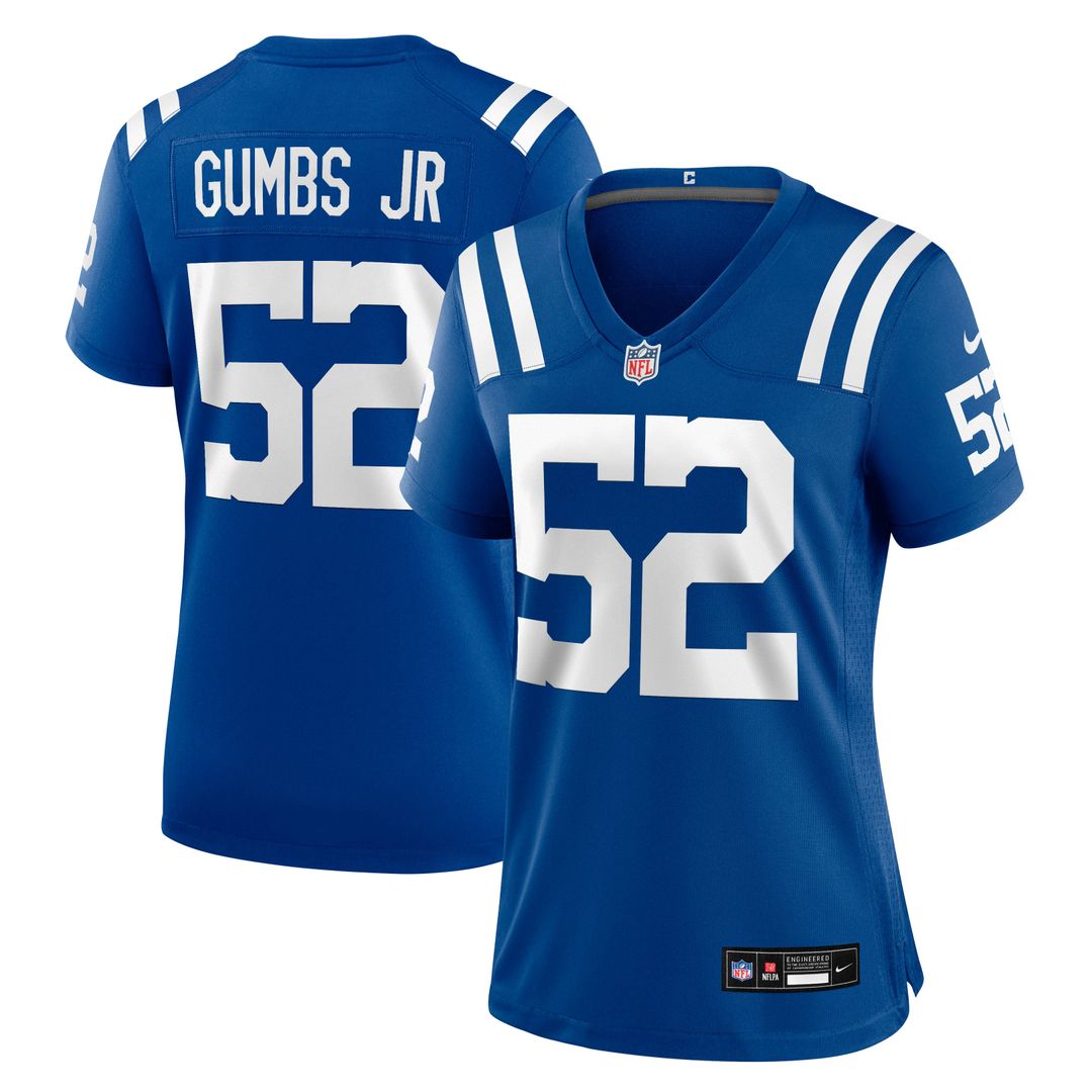 George Gumbs Jr. Indianapolis Colts Women's Team Game Jersey - Royal