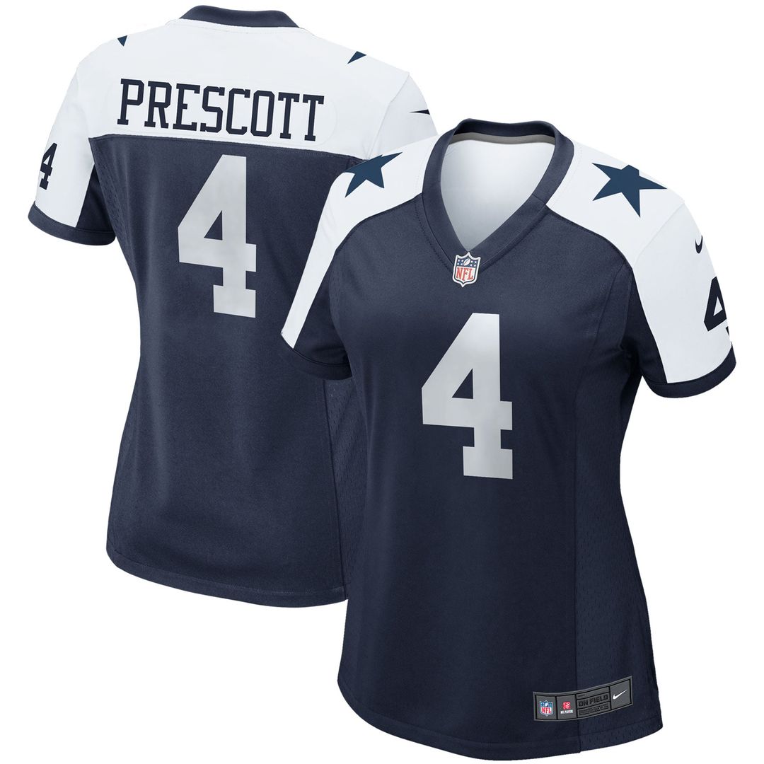 Dak Prescott Dallas Cowboys Women's Team Game Jersey - White