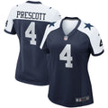 Dak Prescott Dallas Cowboys Women's Alternate Game Team Jersey - Navy