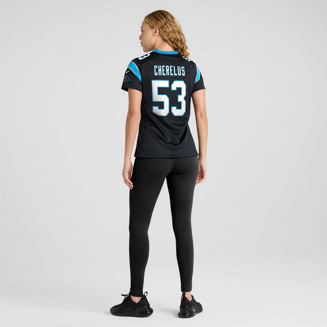 Claudin Cherelus Carolina Panthers Women's Team Game Jersey - Black