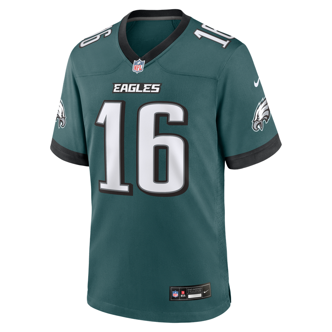 Tanner McKee Philadelphia Eagles Team Game Jersey - Midnight Green