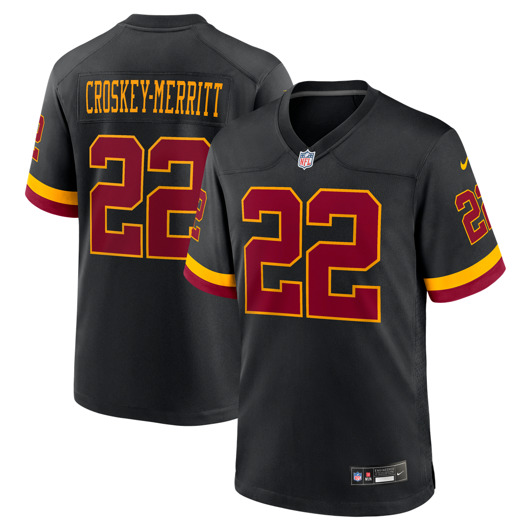 Jacory Croskey - Merritt Washington Commanders Game Jersey - Burgundy