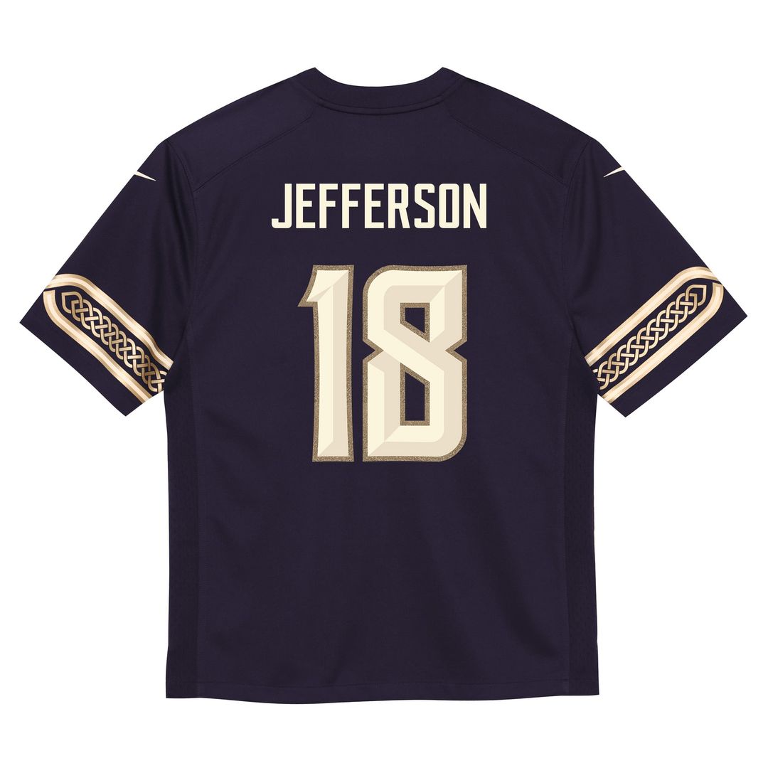 Justin Jefferson Minnesota Vikings Toddler 2026 Rivalries Collection Game Jersey - Purple