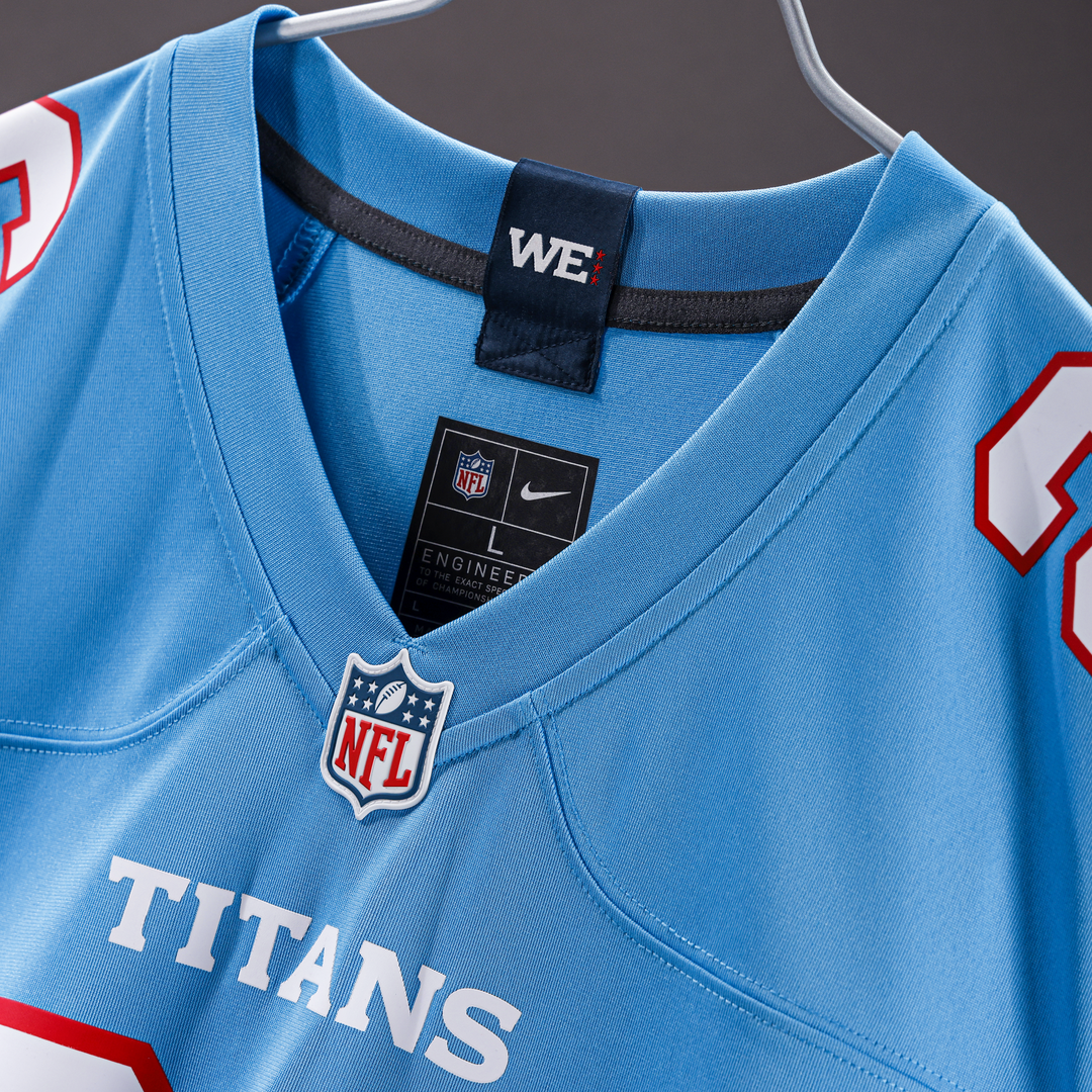 Tyjae Spears Tennessee Titans Game Jersey - Light Blue