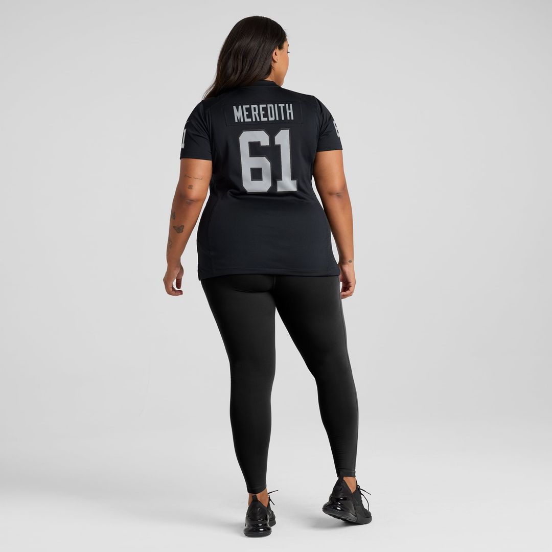 Jordan Meredith Las Vegas Raiders Women's Game Player Jersey - Black