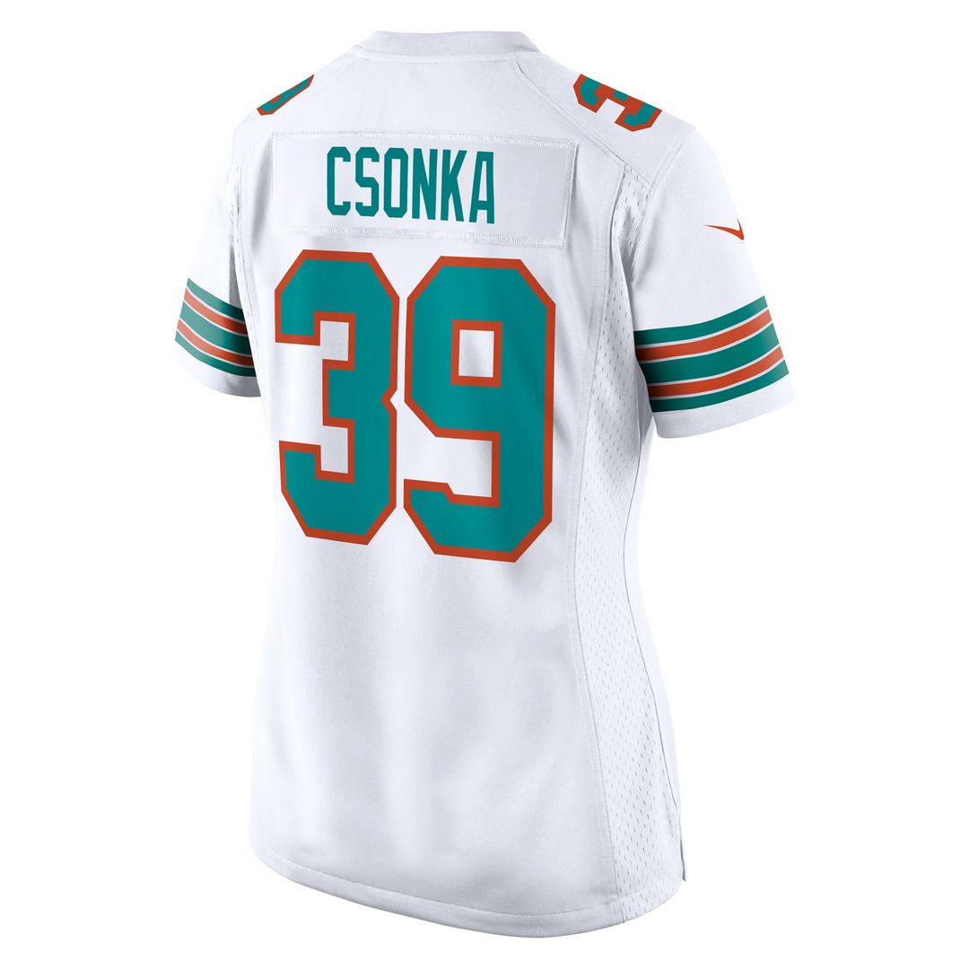 Larry Csonka Miami Dolphins Retired Player Jersey - White