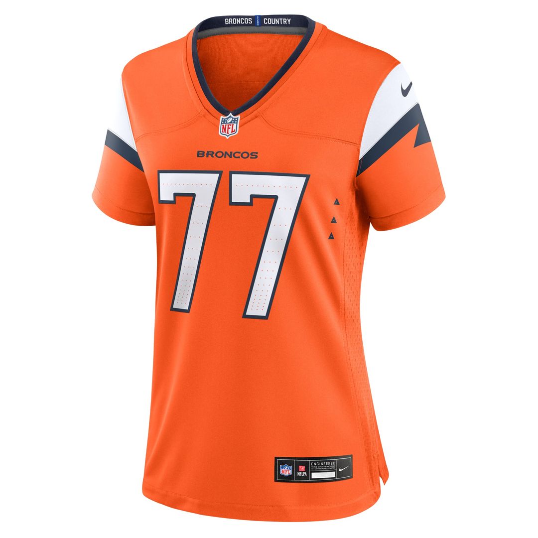 Quinn Meinerz Denver Broncos Women's Team Game Jersey - Orange