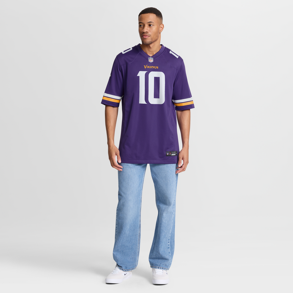 Fran Tarkenton Minnesota Vikings Game Retired Player Jersey - Purple