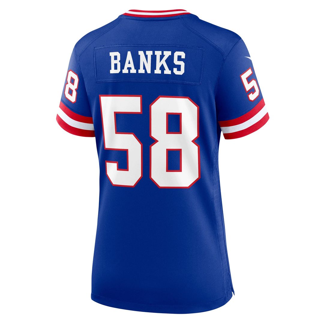 Carl Banks New York Giants Women's Classic Retired Player Game Jersey - Royal