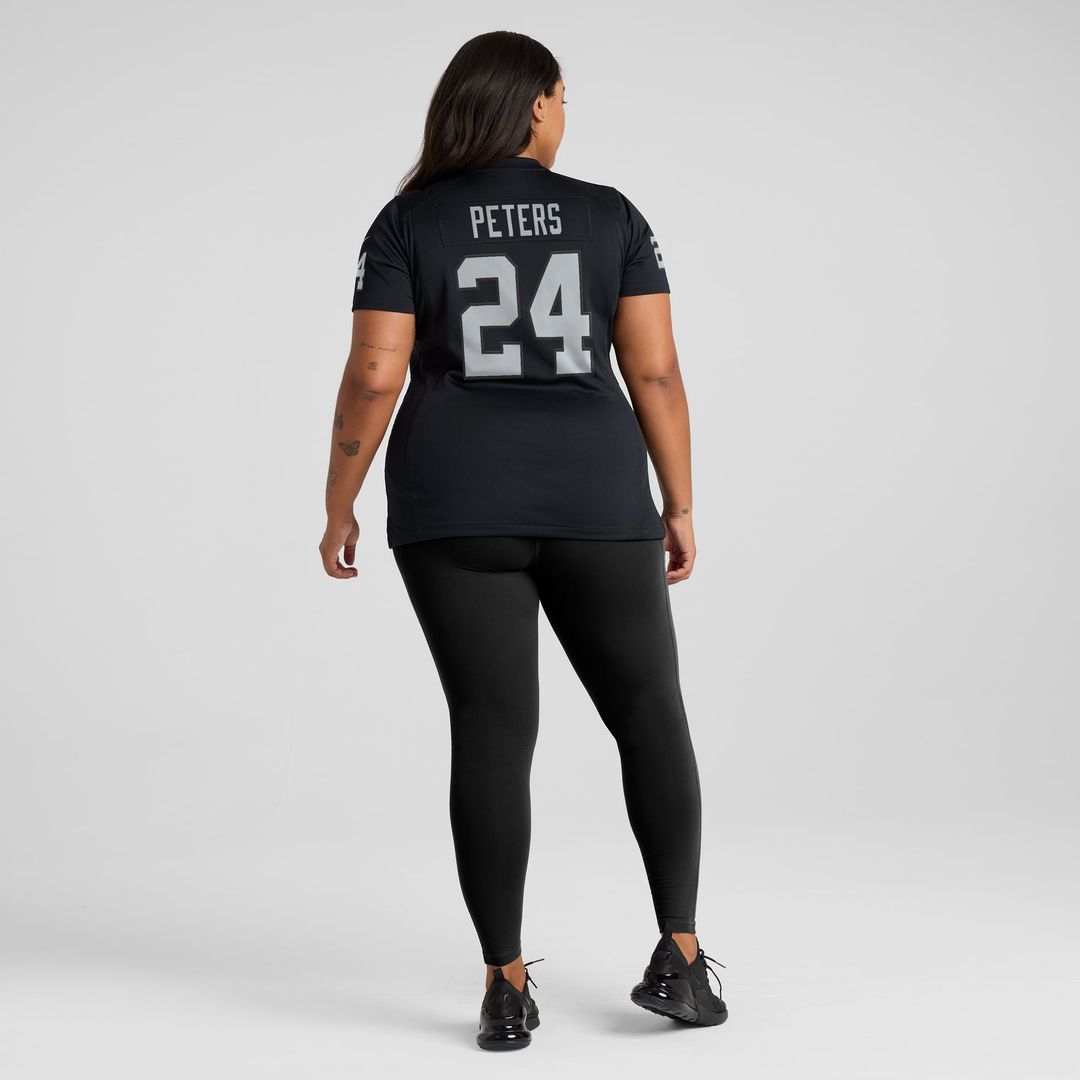 Marcus Peters Las Vegas Raiders Women's Team Game Jersey - Black