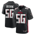 Keith Brooking Atlanta Falcons Game Retired Player Jersey - Black