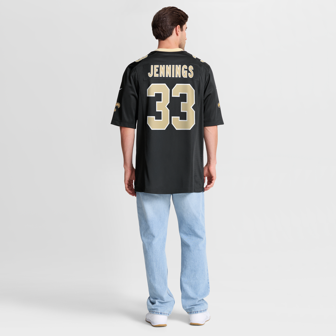 Anfernee Jennings New Orleans Saints Team Game Jersey - Black