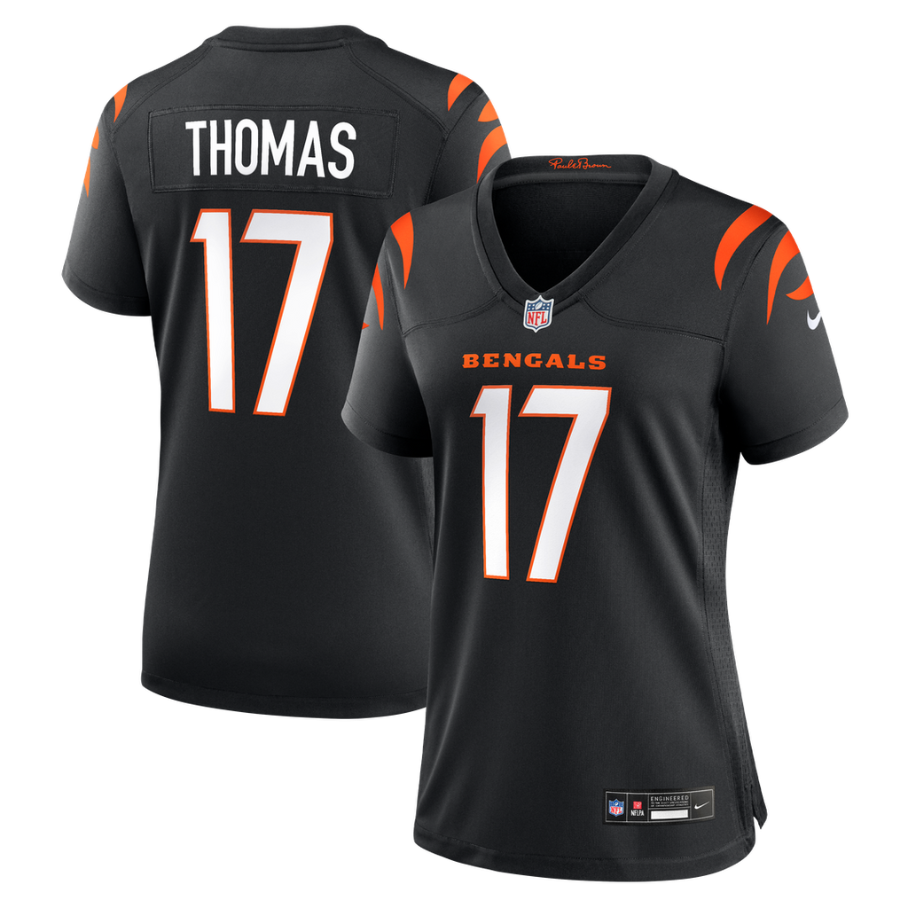 Noah Thomas Cincinnati Bengals Women's Team Game Jersey - Black