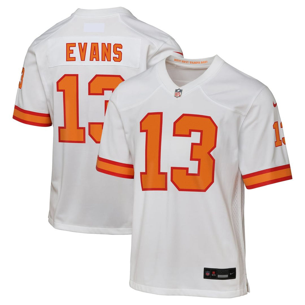 Mike Evans '76 Tampa Bay Buccaneers Youth Game Jersey - White