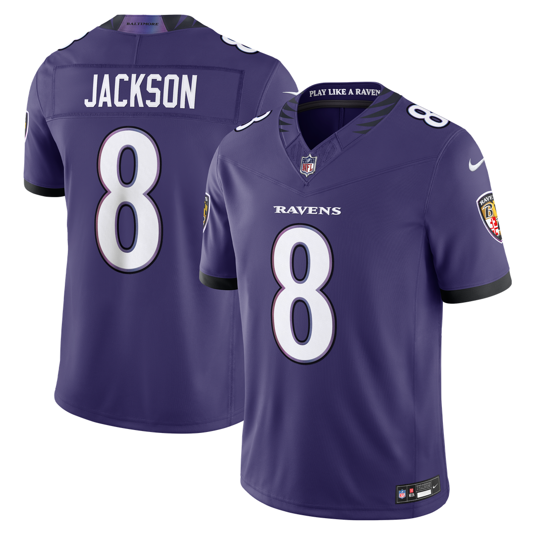 Lamar Jackson Baltimore Ravens Team Vapor F.U.S.E. Stitched Limited Jersey - Purple