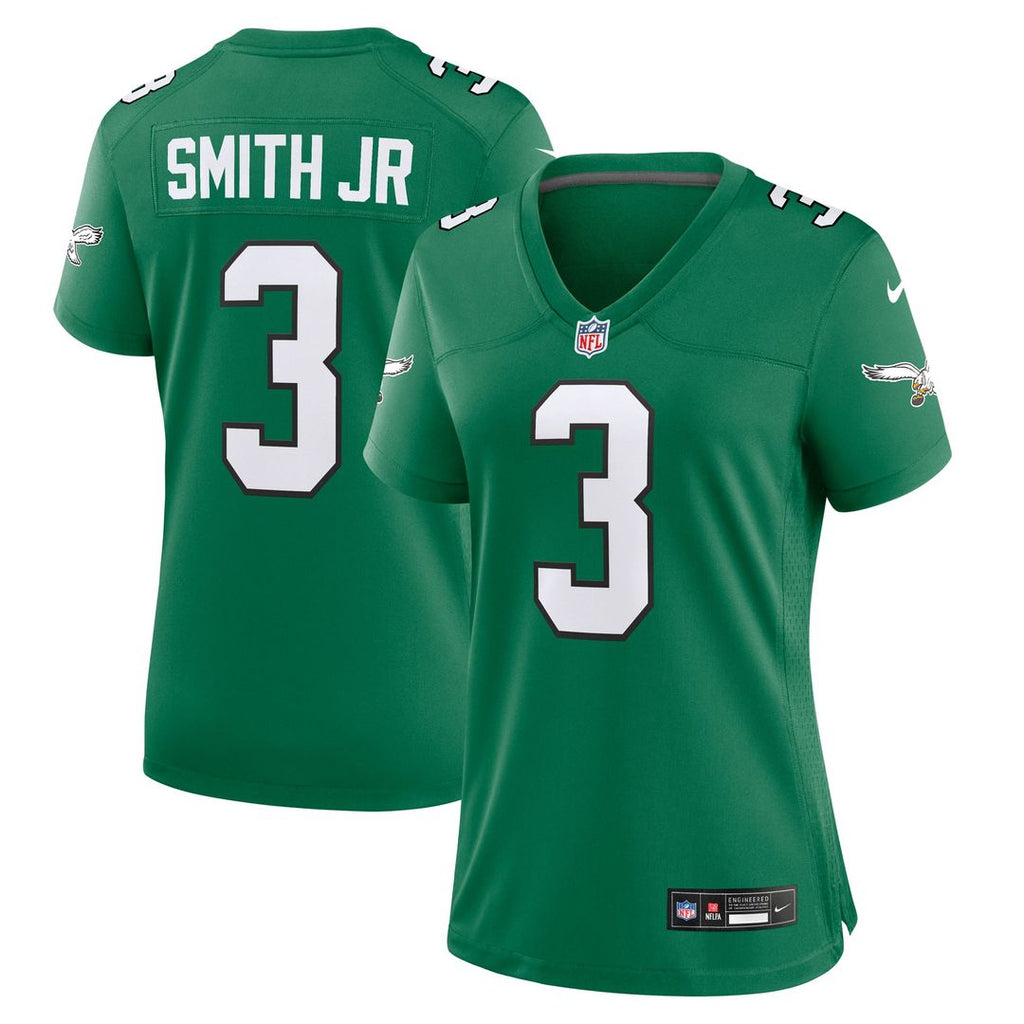 Nolan Smith Philadelphia Eagles Women's Alternate Game Jersey - Kelly Green