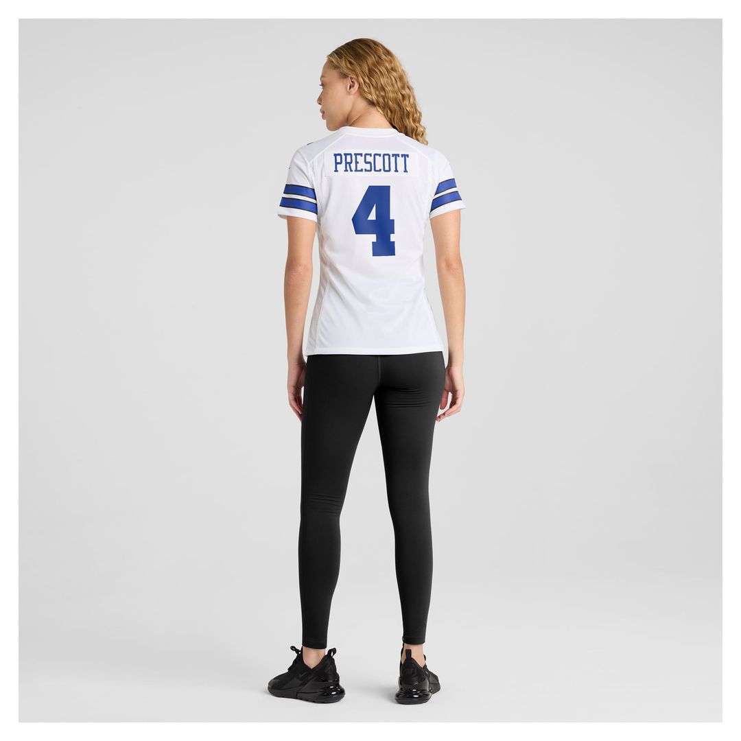 Dak Prescott Dallas Cowboys Women's Team Game Jersey - White