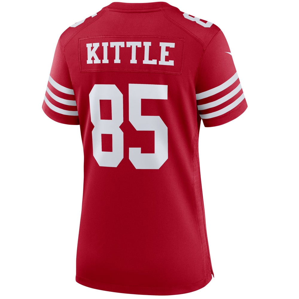 George Kittle San Francisco 49ers Women's Player Jersey - Scarlet