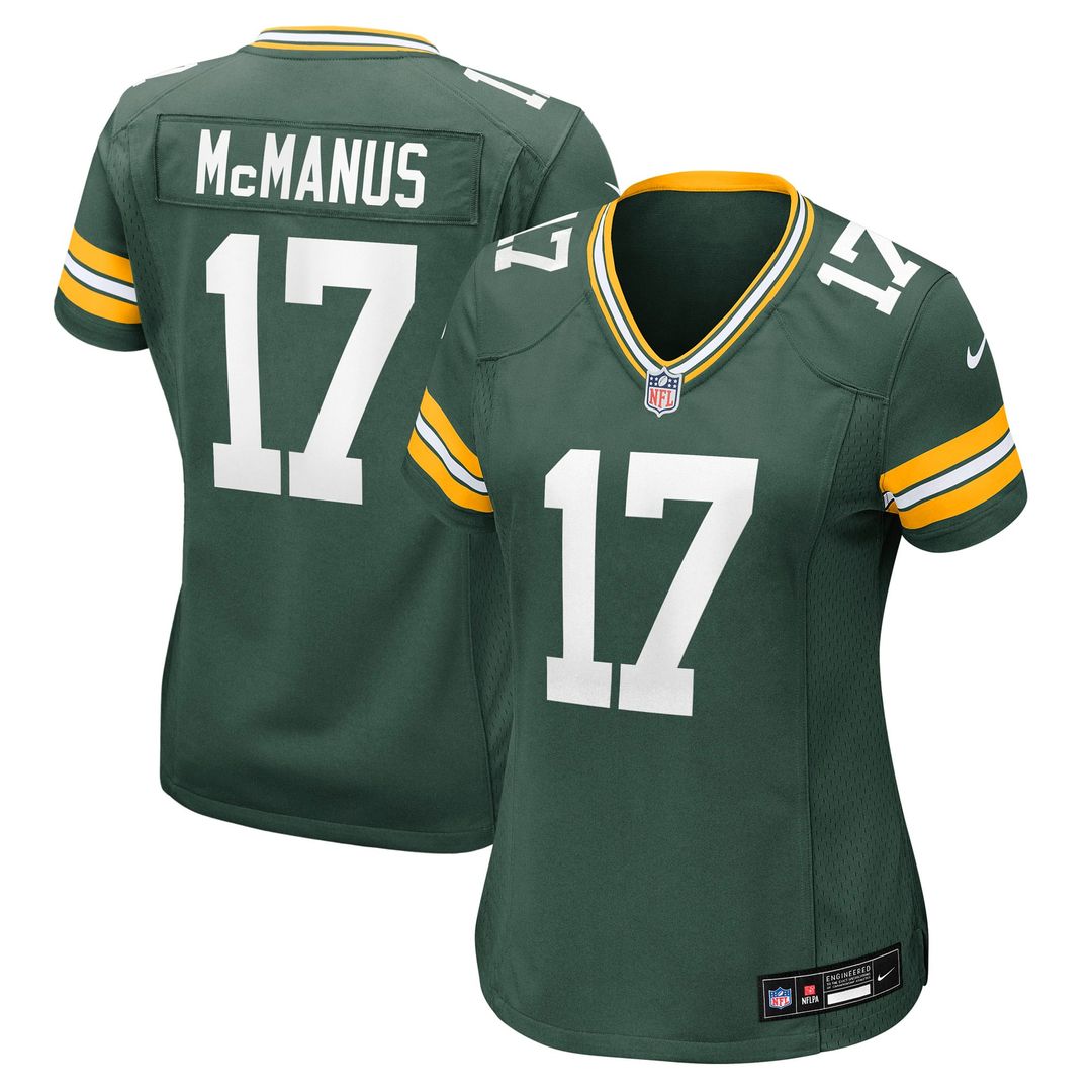 Brandon McManus Green Bay Packers Women's Team Game Jersey - Green