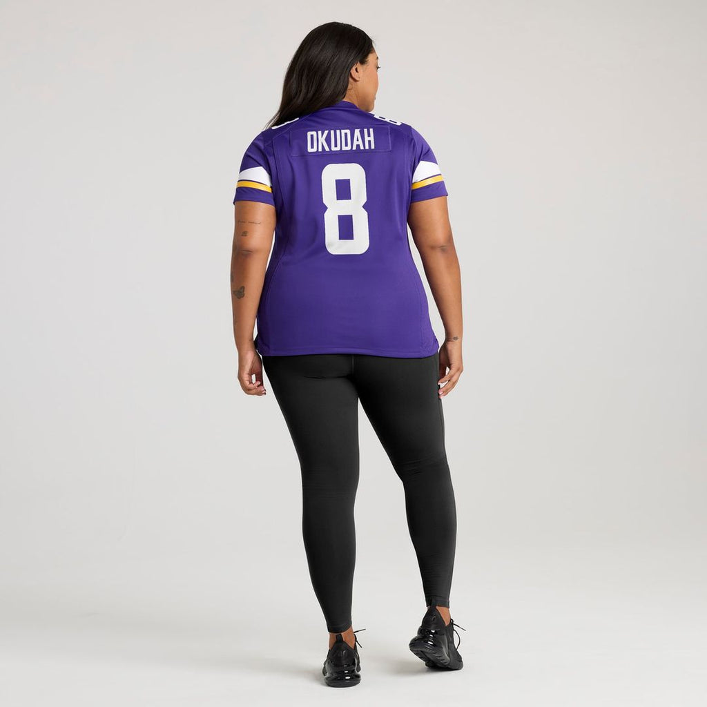 Jeff Okudah Minnesota Vikings Women's Team Game Jersey - Purple